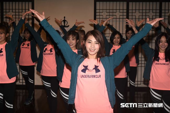 Lamigirls春訓練舞開放媒體拍攝。 圖／記者林敬旻攝