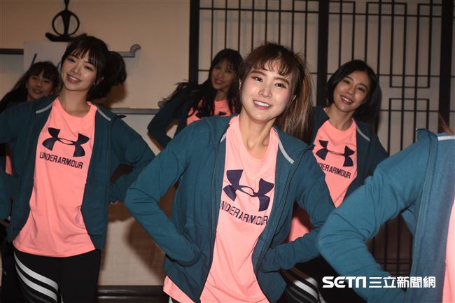 Lamigirls春訓練舞開放媒體拍攝。 圖／記者林敬旻攝