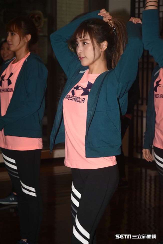 Lamigirls春訓練舞開放媒體拍攝。 圖／記者林敬旻攝