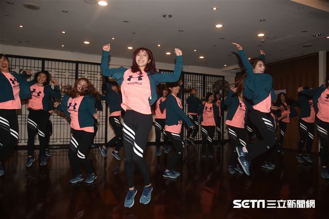 Lamigirls春訓練舞開放媒體拍攝。 圖／記者林敬旻攝