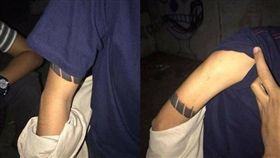 最猛「半甲刺青」…他拉袖子曝真相！網友笑翻：預算不夠？
爆廢公社