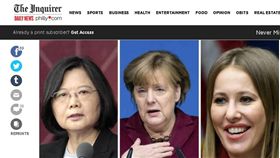 美專欄作家選全球女性領導人　總統蔡英文入選（圖／翻攝自費城詢問報）