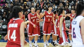 HBL女子四強滬江高中vs普門高中。 圖／記者林敬旻攝