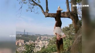 為拍仙跡岩！竟無視警語「吊掛」拍照