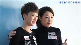 ▲郭思廷（左）和魏子茜曾一同在世大運奪金。（圖／記者蔡宜瑾攝影）