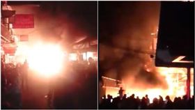 泰國紅燈區陷火海　遊客尖叫倉皇逃生（圖／翻攝自Amazing World YouTube） https://www.youtube.com/watch?v=w42Re1rLOUA