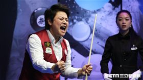 ▲陳禾耘贏得勝利後興奮振臂，挺進安麗盃4強。（圖／記者蔡宜瑾攝影）