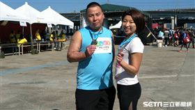 ▲李慧珠與劉嘉舜開心玩賽國道馬拉松。（圖／記者林辰彥攝影）
