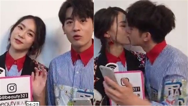 網友敲碗假戲真做！小樂直播襲吻鍾瑶