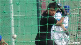 ▲波士頓紅襪內野手林子偉專注練打。（圖／記者蕭保祥攝）