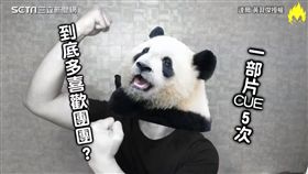 笑稱自己的黑眼圈像是團團圓圓