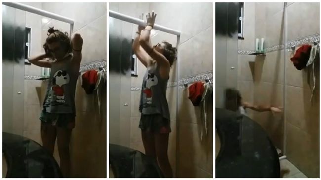女浴室用衛生紙上吊　下一秒真的GG