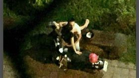 驚見樓下有「四腳獸」 網友全歪樓：開直播阿！
(圖/翻攝自爆廢公社)