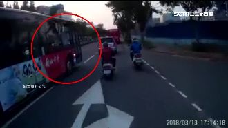 騎士控公車不禮讓　討拍反遭網友圍剿