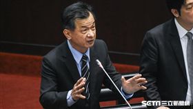 法務部長邱太三出席立法院質詢。 圖／記者林敬旻攝