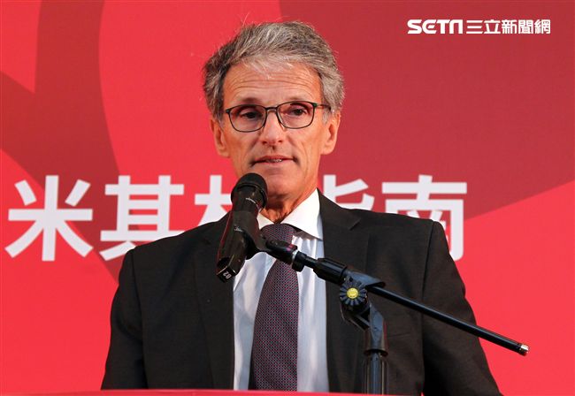米其林區域總監方諾德先生。（記者邱榮吉/攝影）