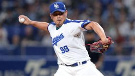 中日龍投手松坂大輔。（圖／翻攝自中日龍官網)