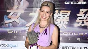 Lara梁心頤出席女力爆發演唱會。（記者邱榮吉/攝影）