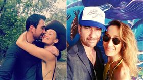 狄倫麥可迪墨（Dylan McDermott）和亞裔演員Maggie Q。（合成圖／翻攝自IG）