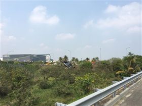 台南,新營,牛奶,槽罐車,翻覆,腦漿,（圖／翻攝我是新營人）