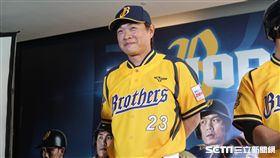 中信兄弟彭政閔。（圖／記者王怡翔攝）