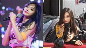 神似周子瑜的車展模特兒亞恩兒（圖／臉書）