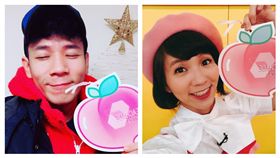 香蕉哥哥和草莓姐姐。（圖／翻攝自兩人臉書）