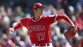 ▲洛杉磯天使二刀流球星大谷翔平熱身賽很掙扎。（資料照／美聯社／達志影像）