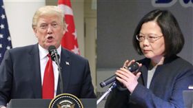 蔡英文、川普 圖／中央社