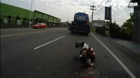 雲林,斗六,車禍,影片,斷臂,掙扎,粉碎性骨折(圖/翻攝畫面)