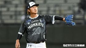 Lamigo桃猿陳禹勳。 圖／記者林敬旻攝