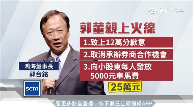 力挺小股東買FII　郭台銘拋三聲明