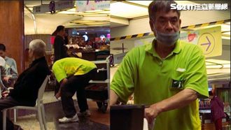 最讓人感動的清潔員　他忍腳傷巡全場