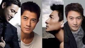 四大天王，劉德華，張學友，郭富城，黎明。（翻攝自微博）