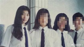 黃嘉千學生時期清秀的模樣與現在樣貌相差不遠。（圖／翻攝自微博）