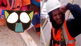  釘槍,挑戰,生殖器,建築,木工,包皮,入珠,破傷風,Liveleak 圖／翻攝自Liveleak