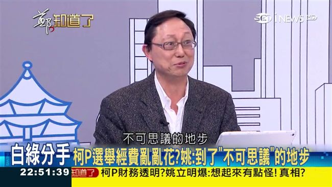 柯P亂花選舉經費？姚立明：不可思議