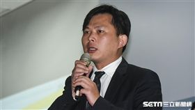 時代力量主席黃國昌出席「喜樂島聯盟」228籌組記者會。 圖／記者林敬旻攝