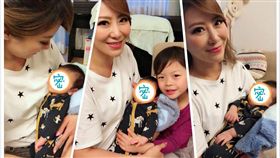 ▲威廉弟初見佩甄驚露出一副驚恐樣。（圖／翻攝自臉書）