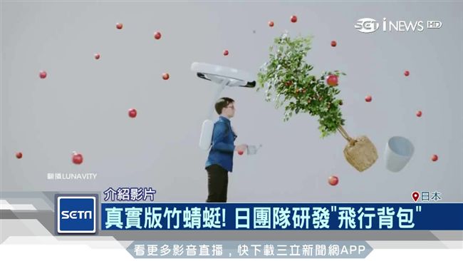 真實版竹蜻蜓！日研發「飛行背包」