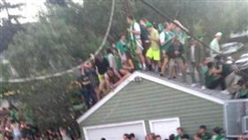 加拿大,聖派翠克節,老宅,坍塌,意外,多倫多,慶祝　圖／翻攝自/YouTube