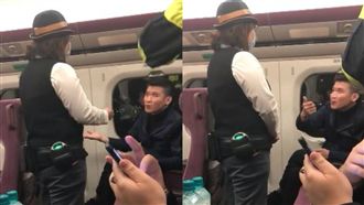 不依規乘高鐵！囂張男遭勸嗆閉嘴好嗎