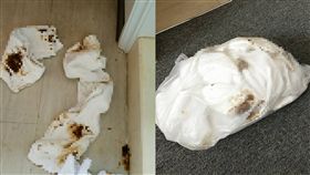 入住飯店竟用毛巾接屎 網友狂批：噁心、缺德	