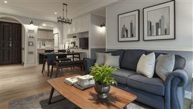 名家專用／幸福空間／灰藍色的慵懶生活 把美式電影場景搬回家！（勿用）