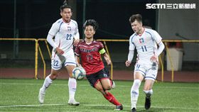 ▲中華男足與航源FC進行熱身賽。（圖／記者蔡宜瑾攝影）