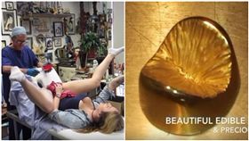 英國網紅崔西自製「肛門巧克力」。（圖／翻攝自Tracy Kiss YouTube）