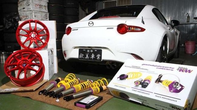 鋁合金筒身設計　MX-5專用避震器