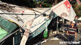 公投盟帳篷遭拆（圖／記者盧冠妃攝）