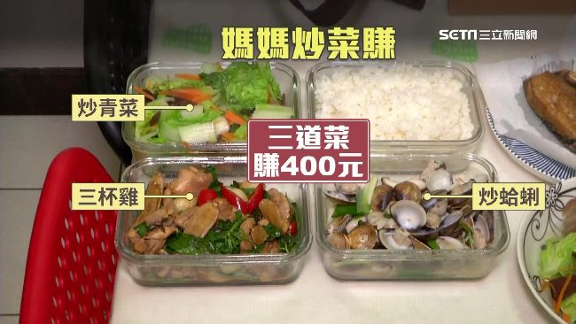 炒菜也能賺　「便當媽媽」月賺3萬元