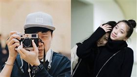 林俊傑幫歐陽娜娜、歐陽妮妮拍照，攝影，鄧紫棋演唱會後台。（合成圖／翻攝自林俊傑臉書）